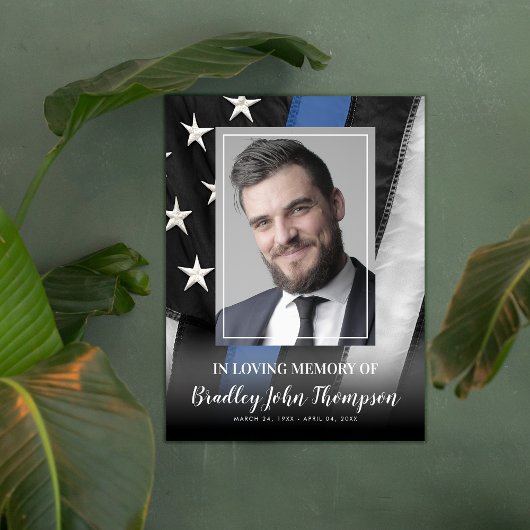 Affiche du Mémorial de l'agent de police | Affiche