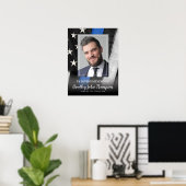 Affiche du Mémorial de l'agent de police | Affiche (Bureau à domicile)