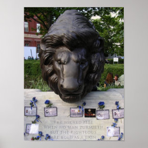 Affiche du mémorial de police