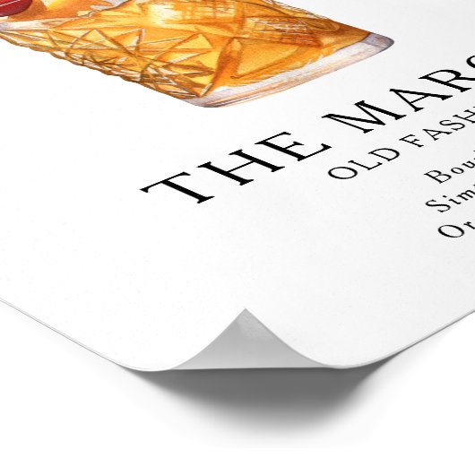 Affiche du menu Cocktail Signature (Coin)