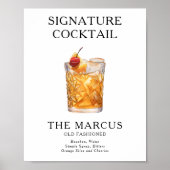 Affiche du menu Cocktail Signature (Devant)