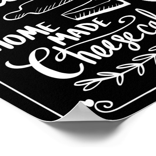 Affiche du menu des desserts (Coin)