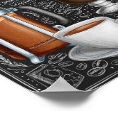 Affiche du menu du café (Coin)