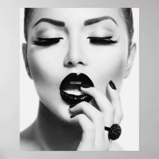 Affiche du modèle de mode (Devant)