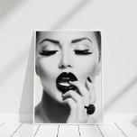 Affiche du modèle de mode<br><div class="desc">L'impression Black and White Fashion Modell est idéale comme elle-même ou comme partie de votre mur de galerie.</div>