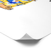 Affiche du modèle de rouleau papa (Coin)