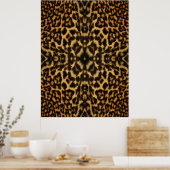 Affiche du Motif Kaleidoscope Leopard Fur (Cuisine)