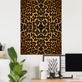 Affiche du Motif Kaleidoscope Leopard Fur (Bureau à domicile)