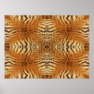 Affiche du Motif Kaleidoscope Tiger Fur