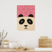 affiche du motif panda & cercle (Cuisine)