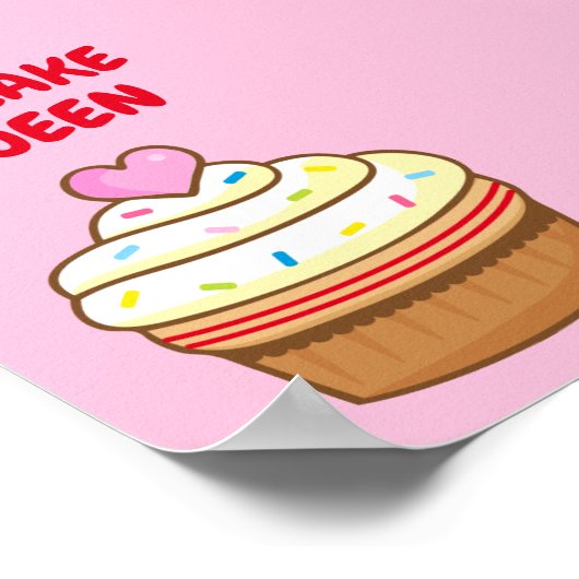 Affiche du nom de la reine Cupcake (Coin)