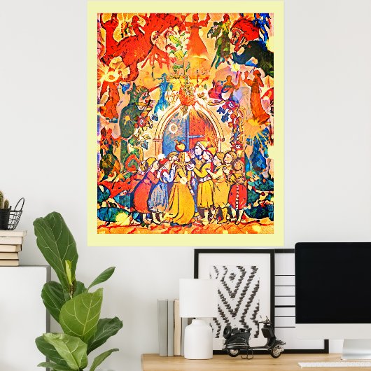 Affiche du Nouvel An Calennig (Bureau à domicile)