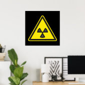 Affiche du panneau d'avertissement de radiations (Bureau à domicile)