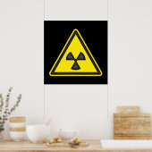 Affiche du panneau d'avertissement de radiations (Cuisine)