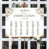 affiche du panneau du tableau des sièges mariage