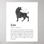 Affiche du panneau Leo Zodiac (Devant)