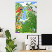 Affiche du paradis tropical (Bureau à domicile)