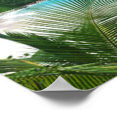 Affiche du paradis tropical de l'île (Coin)