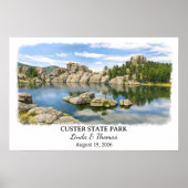 Affiche du parc d'État de Custer, Dakota du Sud, a (Devant)