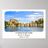 Affiche du parc d'État de Custer, Dakota du Sud, a (Devant)