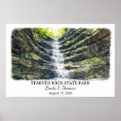 Affiche du Parc d'État de Starved Rock Illinois, A (Devant)