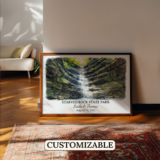 Affiche du Parc d'État de Starved Rock Illinois, A