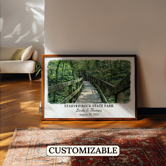 Affiche du Parc d'État de Starved Rock Illinois, A