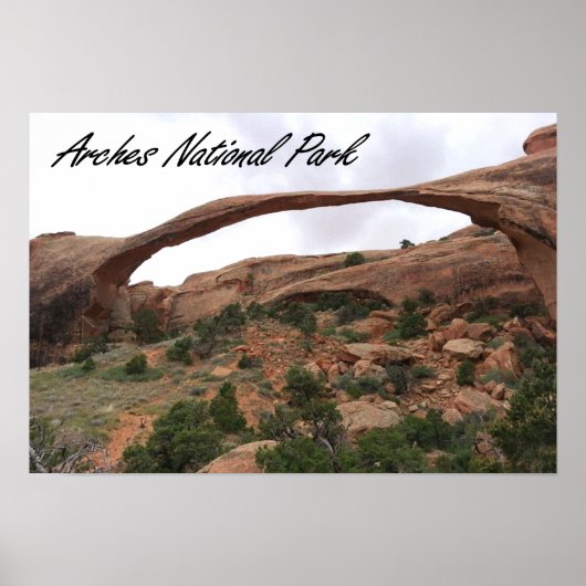 Affiche du parc national Arches (Devant)