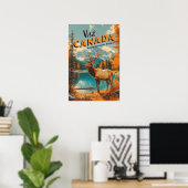 Affiche du Parc national Banff Canada (Bureau à domicile)