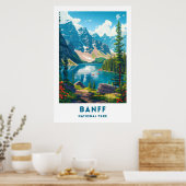Affiche du Parc national de Banff Canada (Cuisine)