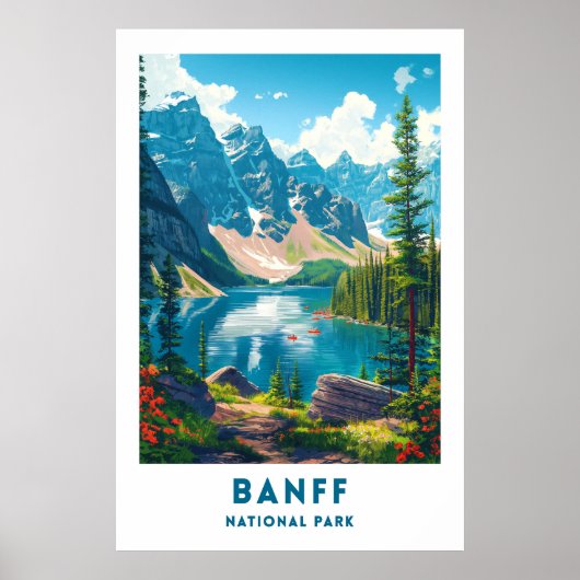 Affiche du Parc national de Banff Canada (Devant)