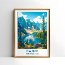 Affiche du Parc national de Banff Canada