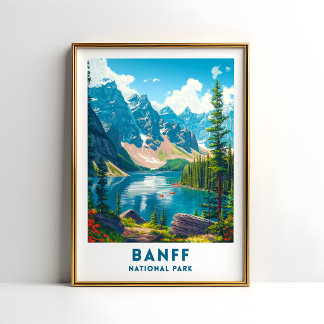 Affiche du Parc national de Banff Canada