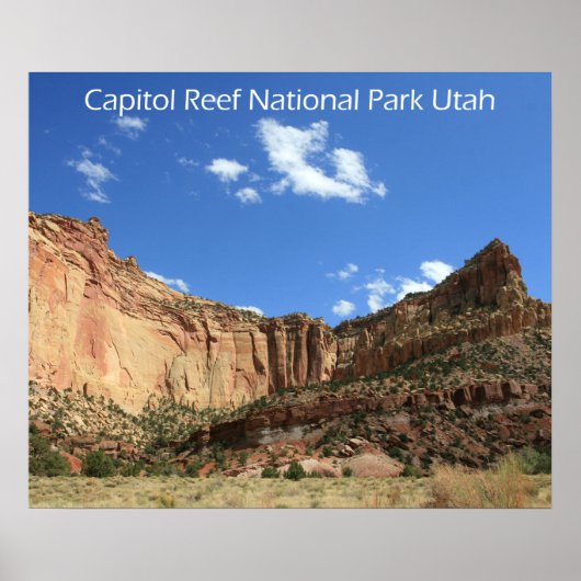 Affiche du Parc national de Capitol Reef (Devant)