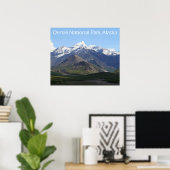 Affiche du Parc national de Denali (Bureau à domicile)