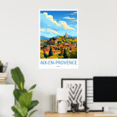 Affiche du Parc national de ski d'Aix En Provence (Bureau à domicile)