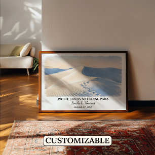Affiche du Parc national de White Sands Nouveau-Me