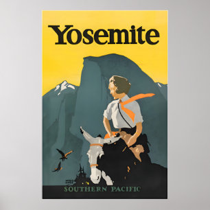 Affiche du Parc National de Yosemite Art de Mauric