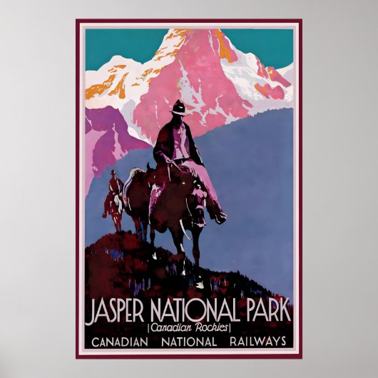 Affiche du Parc national Jasper Rocheuses canadien (Devant)