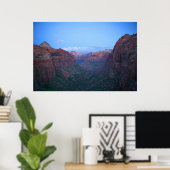 affiche du parc national zion (Bureau à domicile)