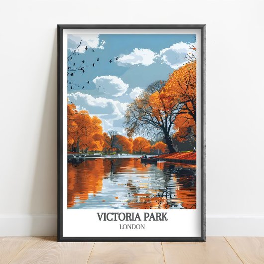 Affiche du parc Victoria - Impression du parc de l