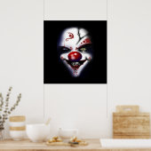 affiche du parti halloween clown clown effrayant D (Cuisine)