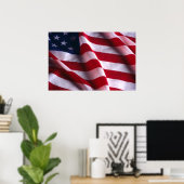 Affiche du pavillon des États-Unis (Bureau à domicile)