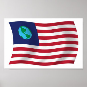 Affiche du pavillon des États-Unis d'Amérique