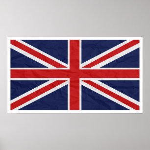 Affiche du pavillon Union Jack du Royaume-Uni 24"X