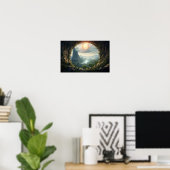 Affiche du paysage de la grotte mystique Sunrise (Bureau à domicile)