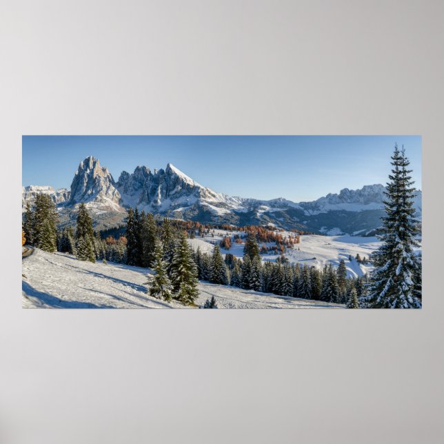 Affiche du paysage de l'Alpe di Siusi (Devant)