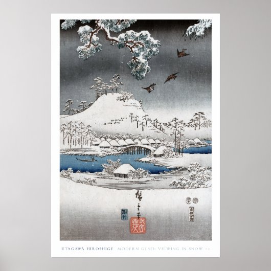 Affiche du paysage de neige 2 (Devant)