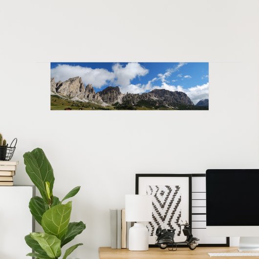 Affiche du paysage des Dolomites (Bureau à domicile)