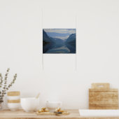 Affiche du paysage du glacier de Norvège (Cuisine)